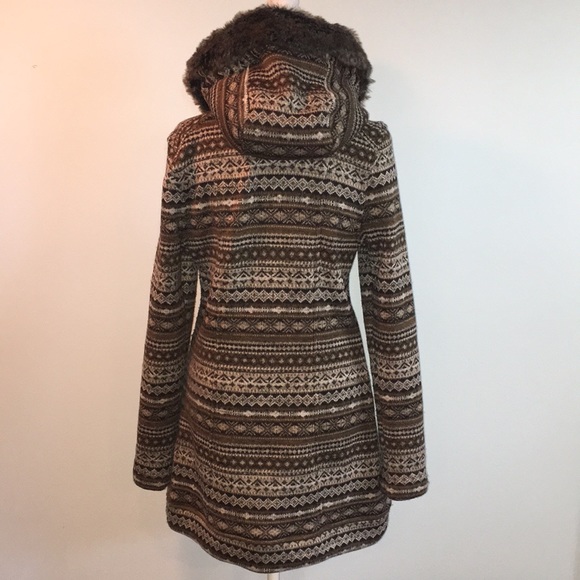 Athleta Fair Isle Full Zip Hooded Sweater - Picture 5 of 8